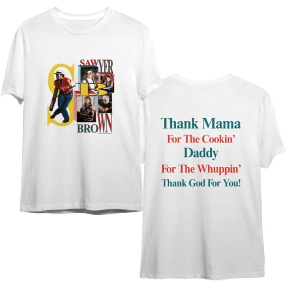 Sawyer Brown Thank God For You 90s Promo Country Music Concert Tour Fan T-Shirt - Picture 1 of 6
